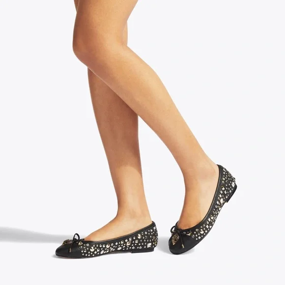 Kurt Geiger London Eagle Ballerina black slip in flats Size 7.5 Us - Picture 7 of 9